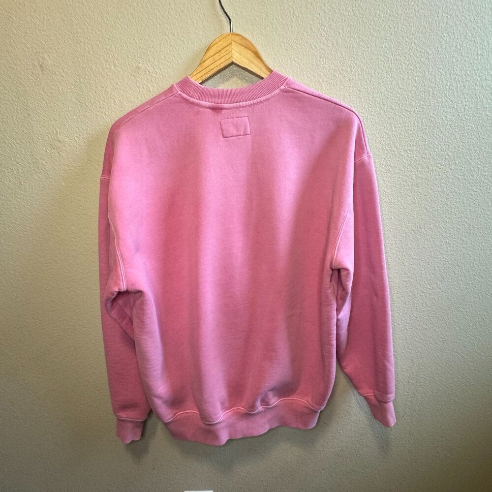 Wilfred Free by Aritzia Pink Cozy Fleece Crewneck Sweatshirt – Women’s Size 1 - Picture 3 of 4